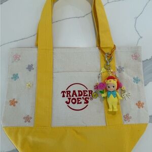 Embroidered Trader Joe’s tote w/ Sonny Angel